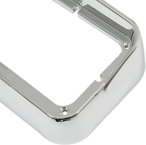 Miniatura 4 de HECASA Par de bisel de faros delanteros con visera compatible con Kenworth T400 T600 T800 W900B W900L Peterbilt 378 379 Western Star 4900