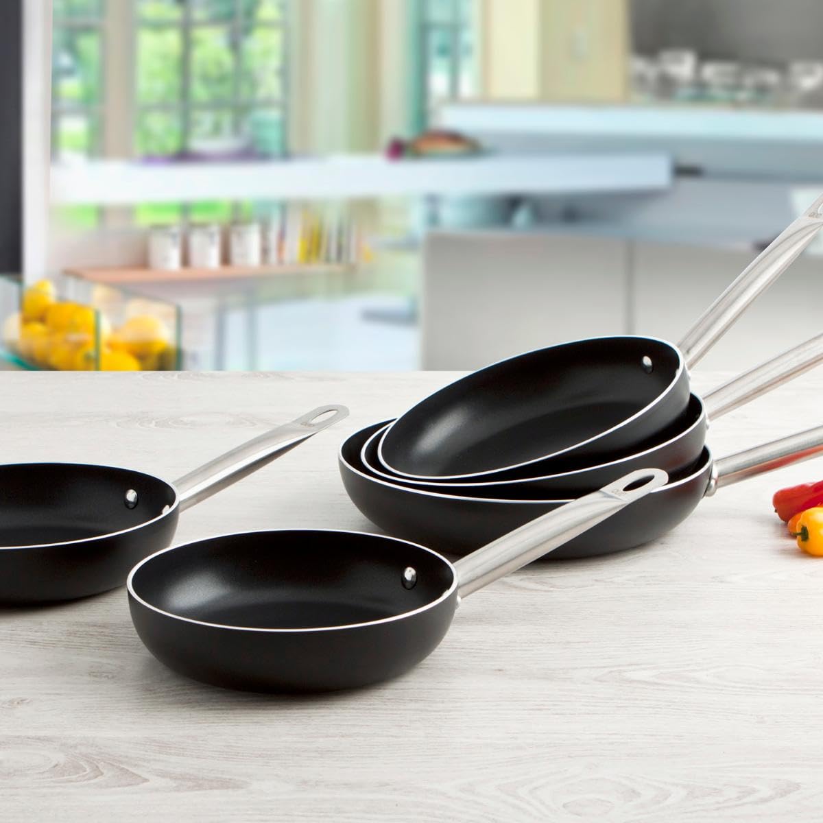 Quid Pro Chef Padella in alluminio stampato 18 cm alluminio adatto vetroceramica adatta a induzione 2 strati antiaderenti