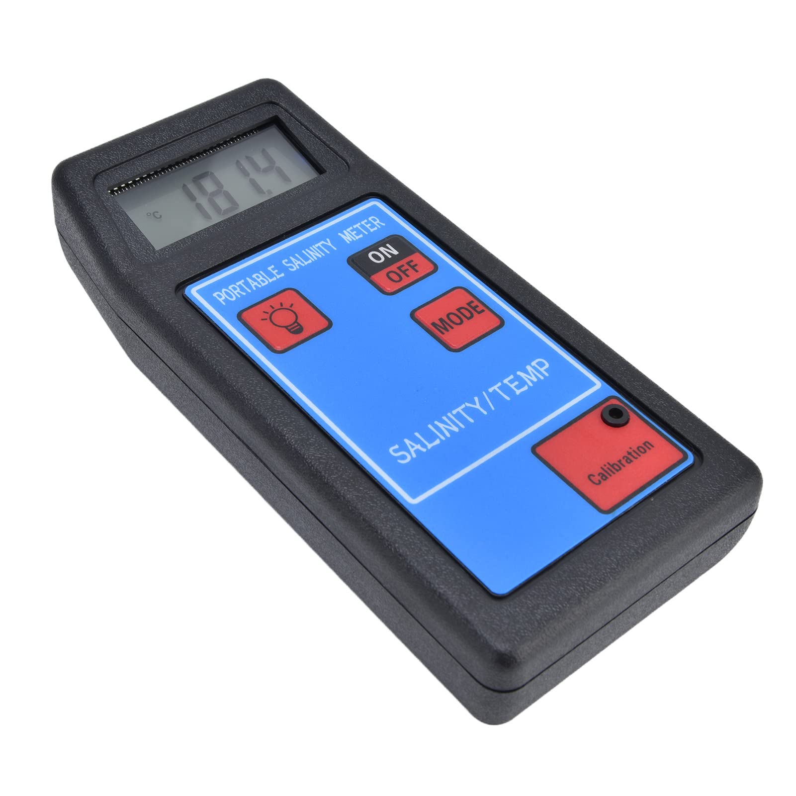 EMUKOEP Medidor de Temperatura de Salinidad Portátil, Analizador Multifunción de Calidad del Agua para Acuario y Piscina