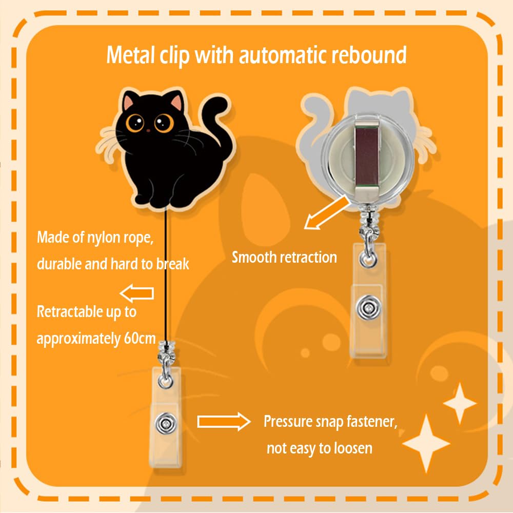 Cobee Lot De 3 Cordons Rétractables Avec Porte-badge Transparents