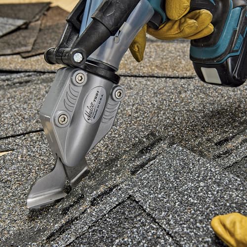 Malco TSS1 Turbo Shear for Asphalt Shingles – Wide-Bevel Jaw, 1.5 cm Multi-Layer Cutting, Lateral Blade Adjustment, One-Handed Control