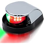Obcursco Boat Navigation Lights, Red and Green Marine LED Bow Lights, IP67 Waterproof, Rust-Resistant, Ideal for Pontoon, Skiff, Small Boats, and Yacht(Silver)