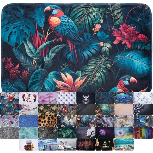 Sanilo Tapis de Salle de Bain, Grande sélection de Beaux Tapis de Douche, Absorbant, Antidérapant, Très Doux, Sèche Rapidement, Lavable (Exotique, 50 x 80...