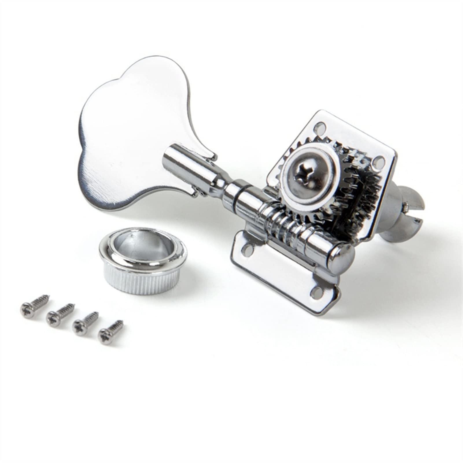 Stimmwirbel Gitarrensaiten 4 Stücke Gitarre Tuning Pegs Elektrische Bass Tuner Peg Guitar Offene Ausrüstung Tuning Pegs Maschinenköpfe Silber