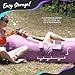Nevlers Lavender Inflatable Lounger | 210T Polyester Air Sofa | No-Pump Blow Up Couch | Inflatable Lounge Chair w/ 450lbs. Cap., Pockets & Matching Bag | Use as Inflatable Couch for Camping & More