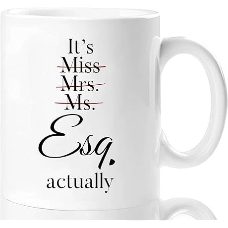 Attorney Appreciation Mug, Lawyer Mug for Women or Men, 11 Oz, Funny...