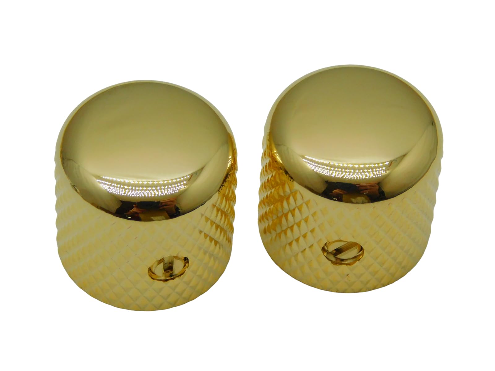 Gold DomeMetal Bushing Style Guitar Knob Fits Aha, and Solid Shaft