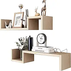 Nicho de Parede ZIG Moderno em MDF - Organizador para Sala, Quarto, Banheiro - Design Elegante Toros (Toros)