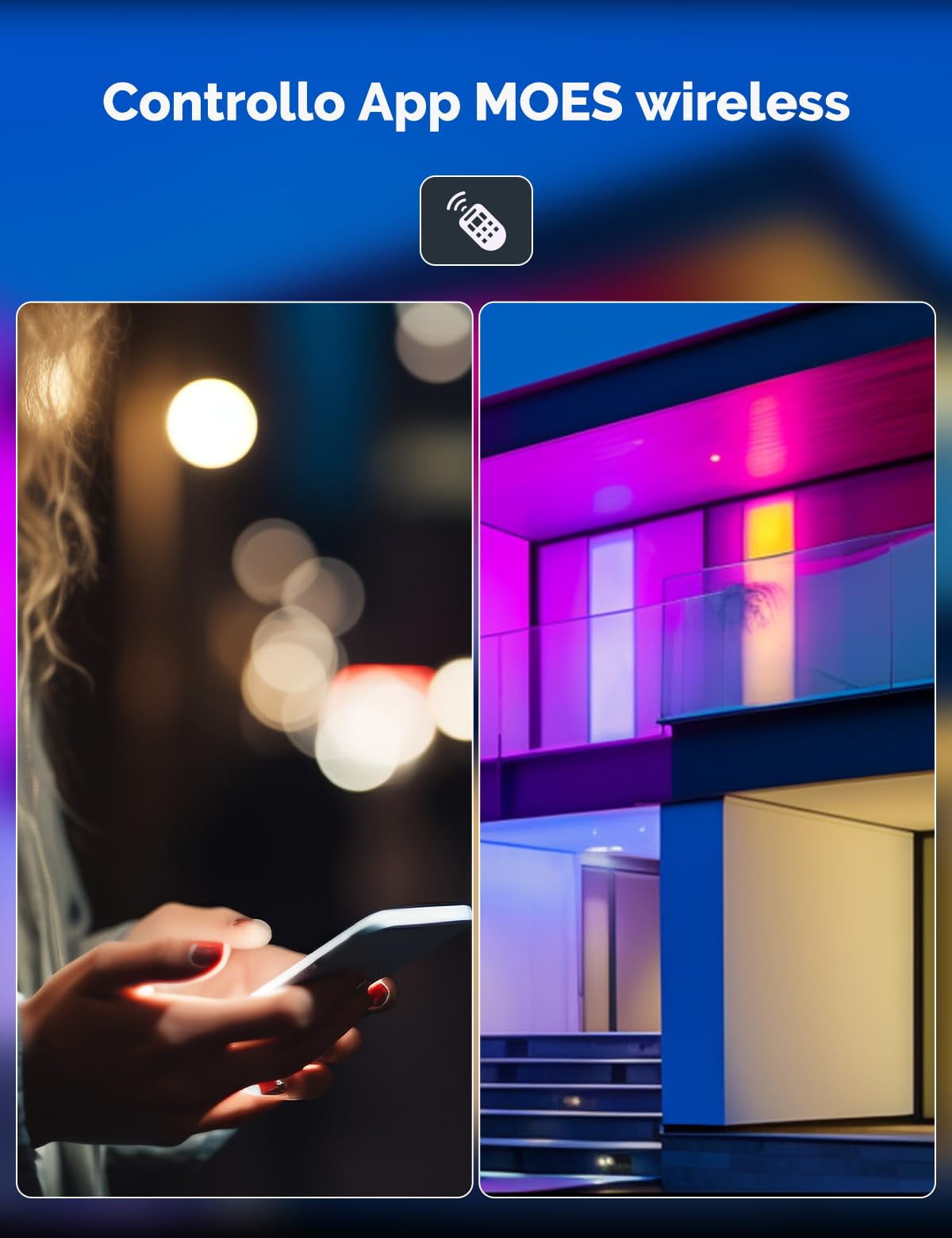 MOES Lampadina Intelligente Matter GU10 Luce LED RGB WLAN Dimmerabile 16M | Bianco Caldo 2700K-6500K, Bianco Freddo, Musica Sincronizzata, compatibile, HomeKit, Alexa, Google Home 4PCS