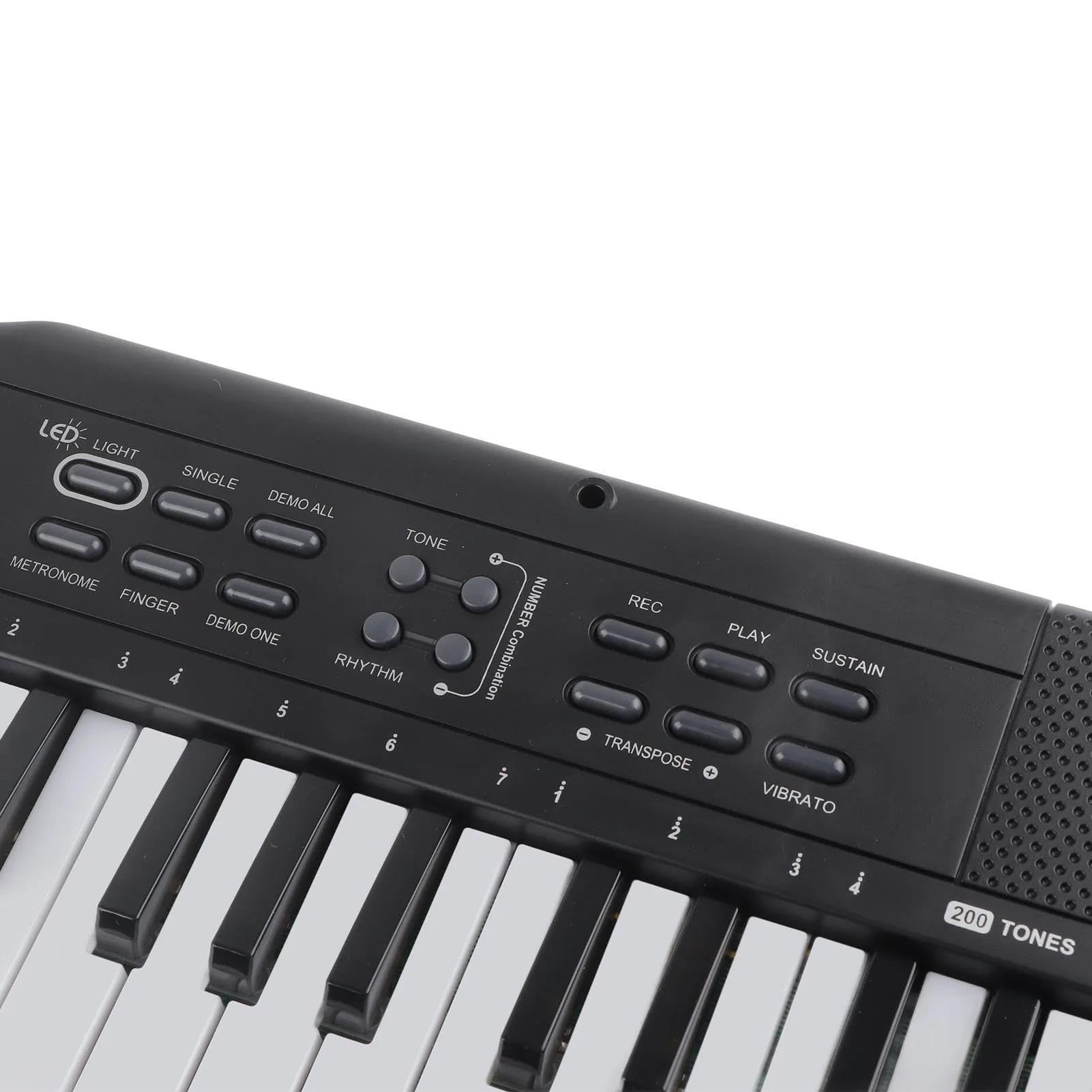 Elektroniczny Instrument Fortepianowy Profesjonalne 61 Klawiszowe Wielofunkcyjne Przenośne Pianino Elektroniczne Z Funkcją Podtrzymywania Drgań