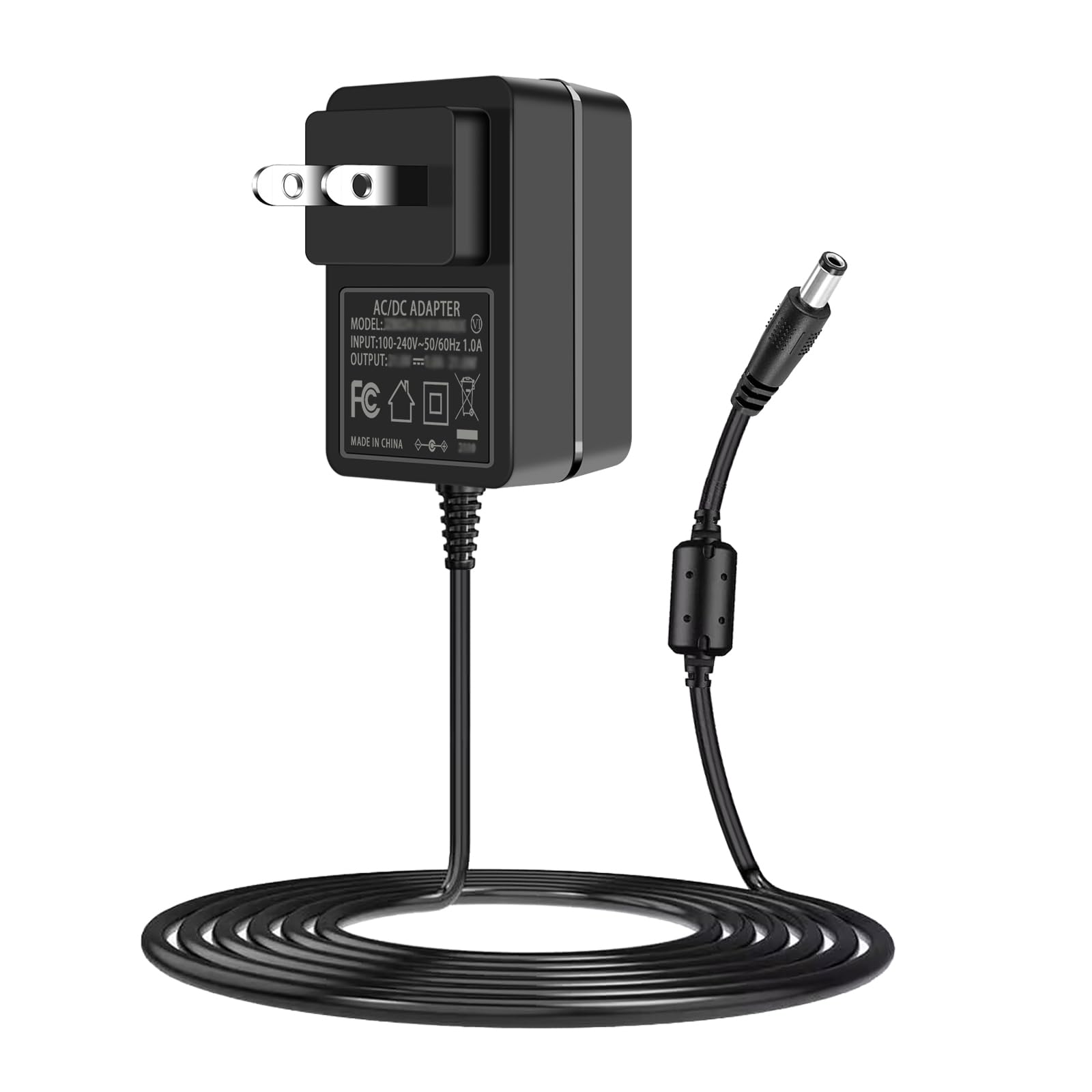 TKDY 18V 1A DC Power Supply Adapter, AC 100-240V 50-60Hz to DC 18Volt US Plug fit for 18Vdc 1000mA 750mA 500mA 0.1-1000mA Power Cord, (Incompatible 18V Battery Charger).