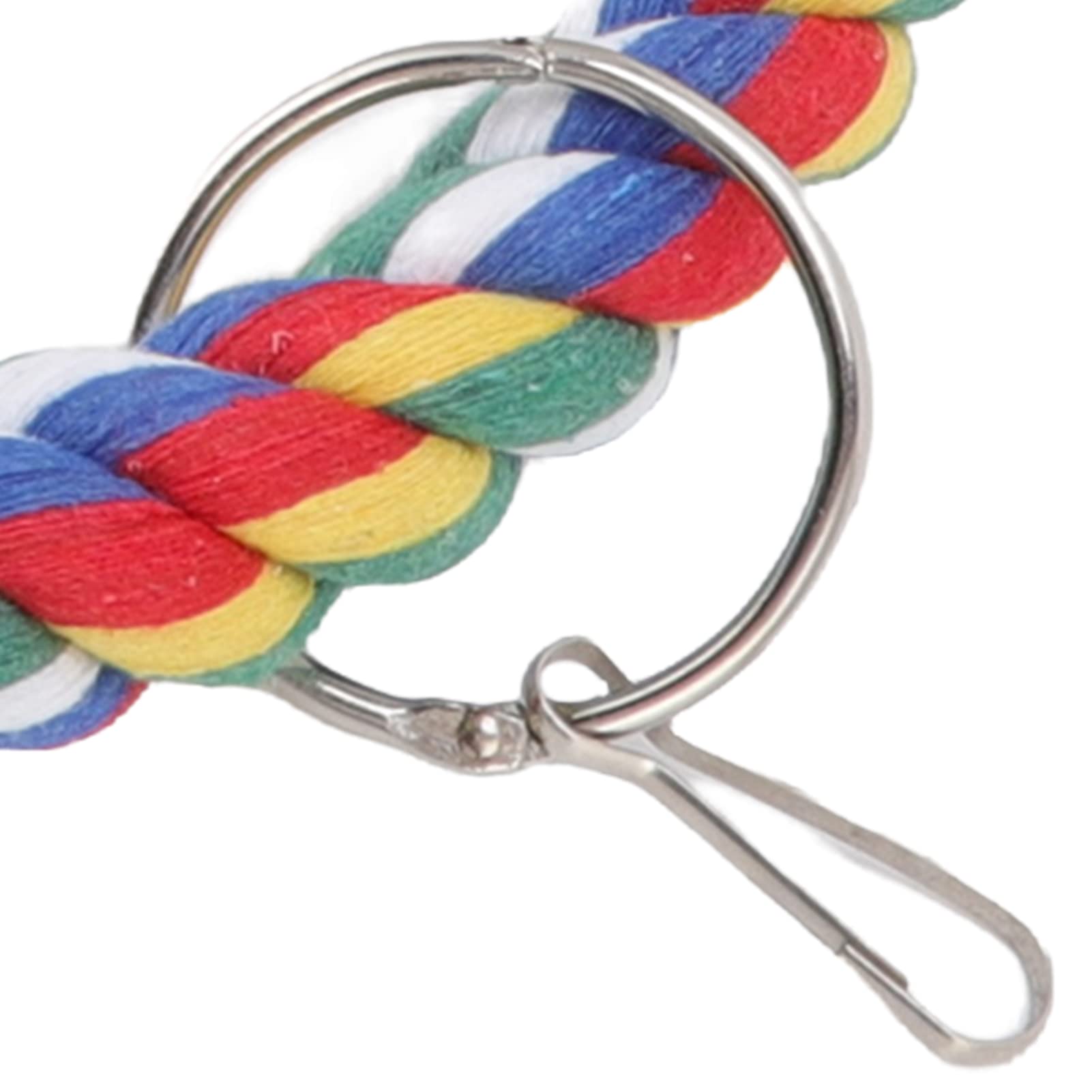 Balançoire pour Perroquet avec Anneau et Corde en Coton – Cercle d'escalade pour Oiseaux – Petites et Grandes Tailles Disponibles – Idéal pour Jouer en Intérieur et en Extérieur