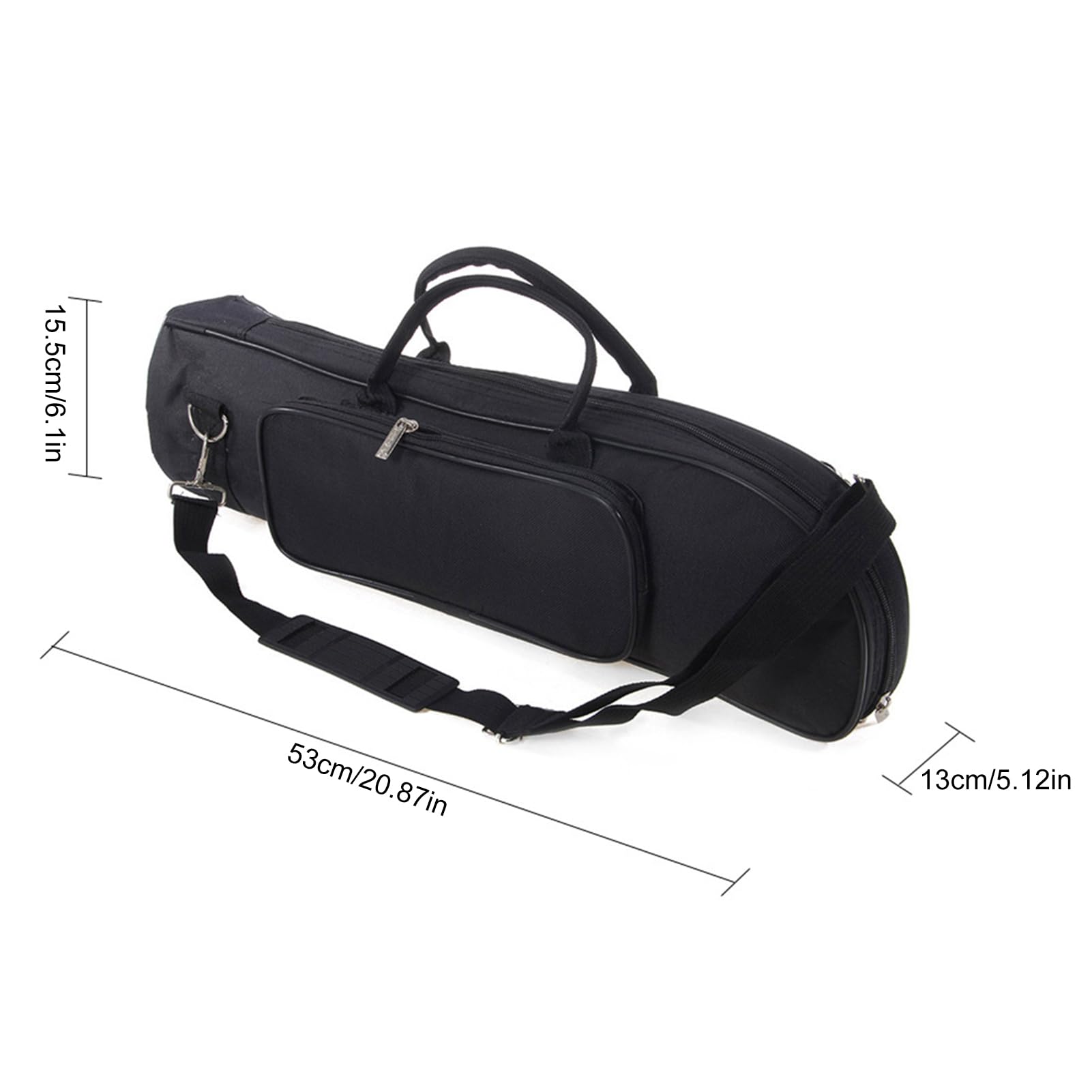 Étui de Transport pour Trompette, Sac de Transport pour Trompette - Étui à Dos pour Trompette de Transport | Pochette Trompette à bandoulière avec Double Fermeture éclair pour Hommes Femmes