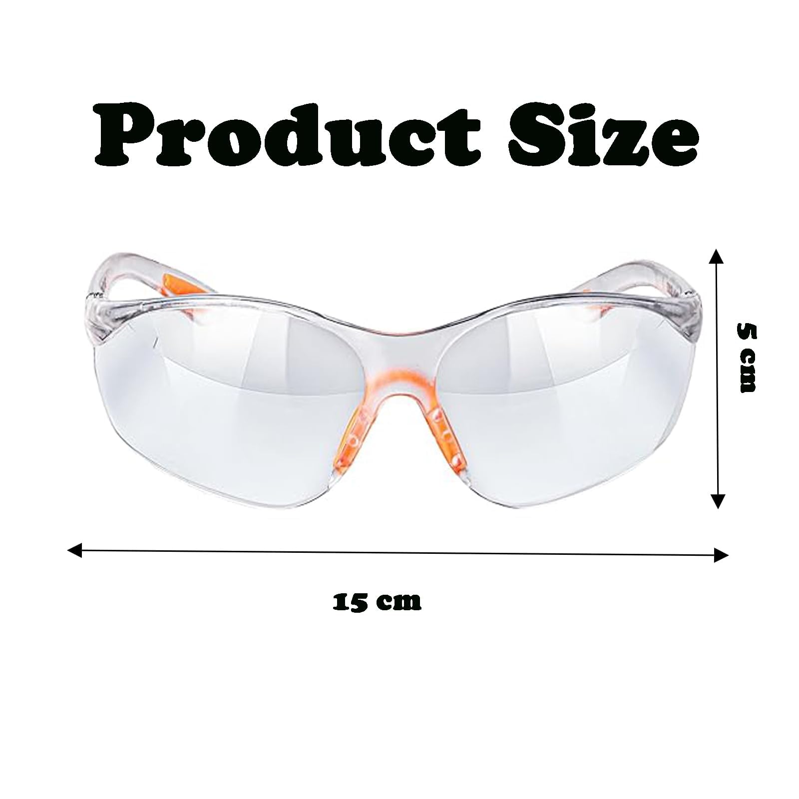 JNGTKL Safety Glasses, 8 Pack Eye Protection Glasses (1555cm), Safety Goggles For Adults, Anti-Fog Protective Glasses For Work, Suitable For Outdoor Work To Protect The Eyes (White) - Image 2