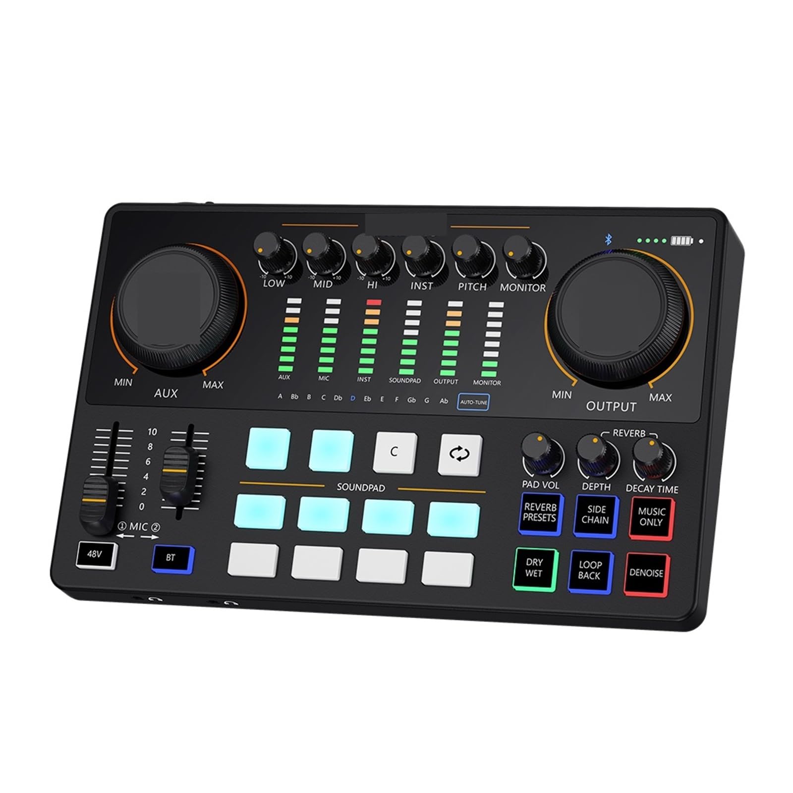 Kit Scheda Audio Set Scheda Audio con interfaccia Microfono XLR Podcasting per DJ Streaming Live Telefono Computer PC AME2A Configurazione Studio per Registrazione di Musica (Scheda AUD