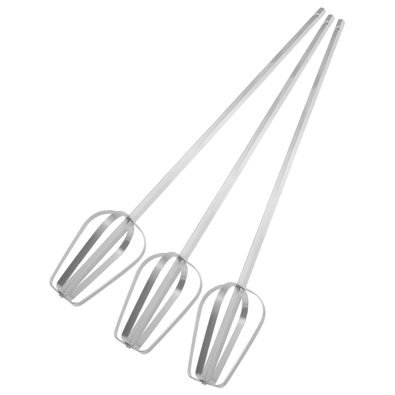 Batteur en acier inoxydable robuste avec 3 pièces de rechange universelles