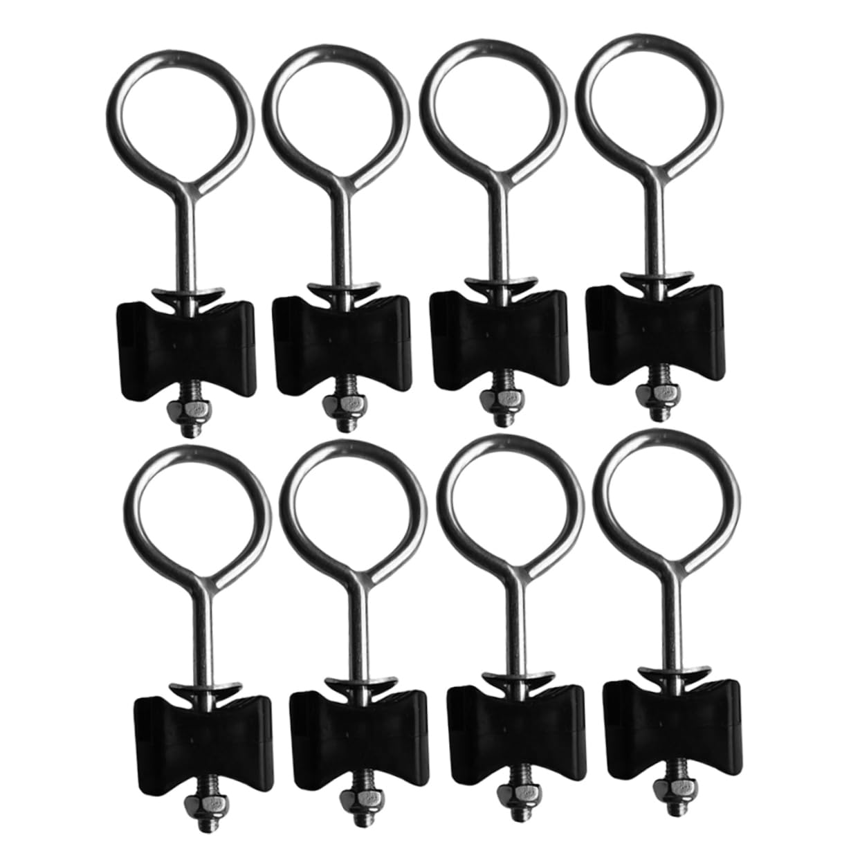 GOOHOCHY 8PCS Trampoline Repair Screws Galvanized Steel Rubber Falling Fixing Screws for Trampolines Easy Installation Durable Maintenance Hardware