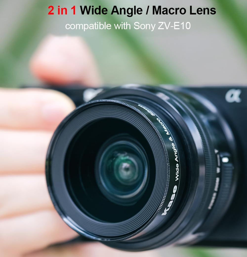 Amazon.co.jp: Kase 40.5mm HD広角レンズ Sony ZV-E10 Vlogカメラ対応