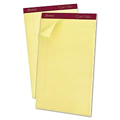 United STATIONERS OP Writing Pads Legal Wide Rule 50SH Canary 1 DZ