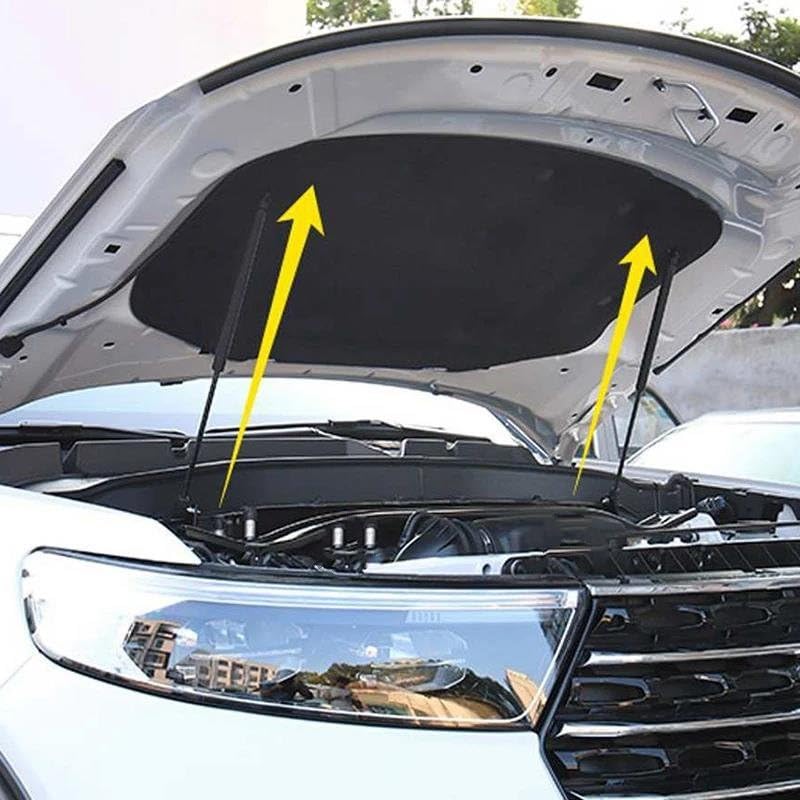 Vérin Capot Avant Pour Ford Ranger 2015-2019 - Amortisseur à Gaz, Tige Hydraulique - Kit De 2 Pièces, Noir