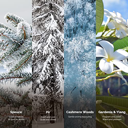 Melodysusie Candles For Home Scented, Candles For Home Spa Manicure,4 Pack Natural Soy Wax Blend Essential Oil Candle Gifts For Women And Men, Home Air Fresh And Relaxation(Winter Fragrance) #TOP1