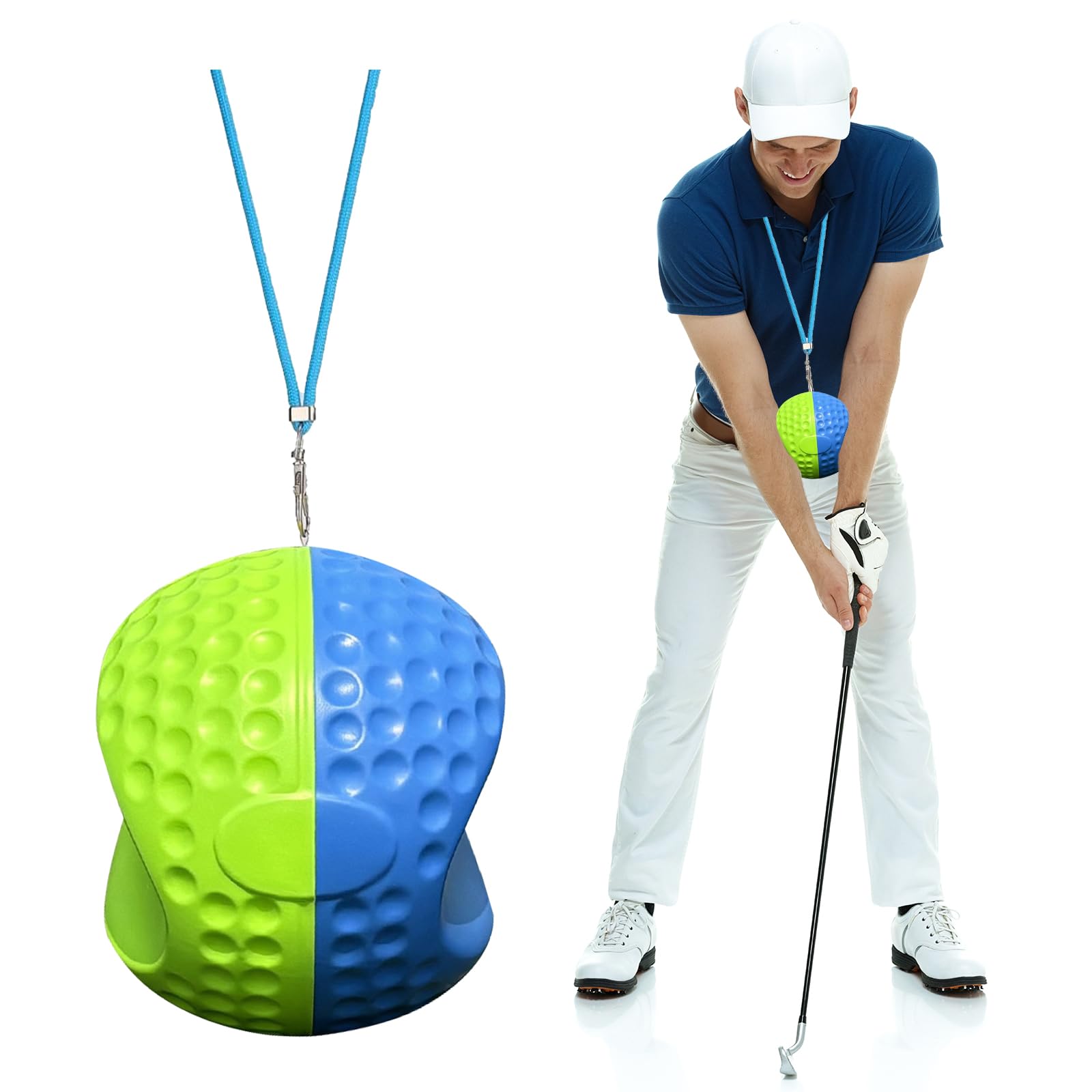 Allenatore di Swing da Golf, Attrezzi per Allenamento Golf, Pallina per Swing