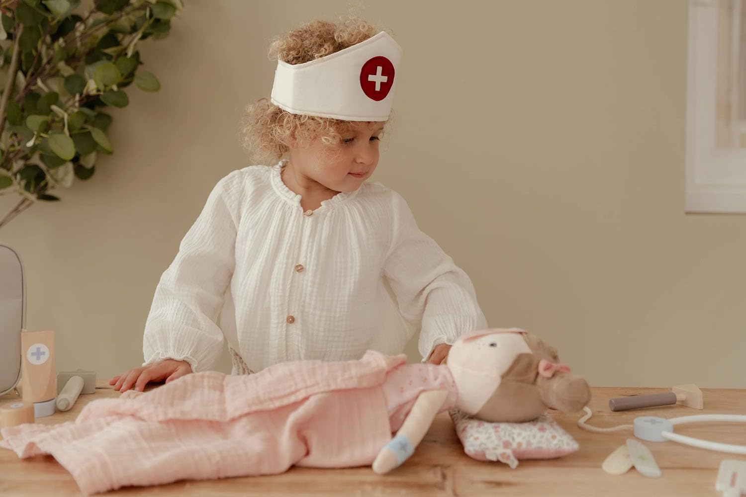 Little Dutch 2547 Holz Arztkoffer Doktortasche Spielset - grün