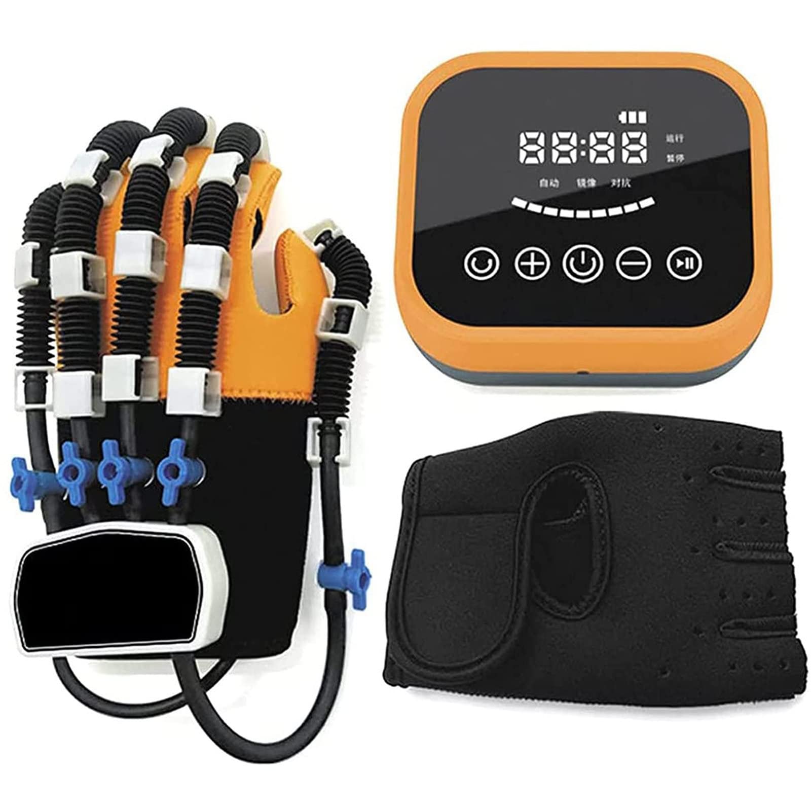 Guantes de Robot de rehabilitación para Entrenamiento de Dedos, férula para Mano, órtesis para Dedo, férula Funcional para Mano para Alivio a Largo Plazo,lefthand-M