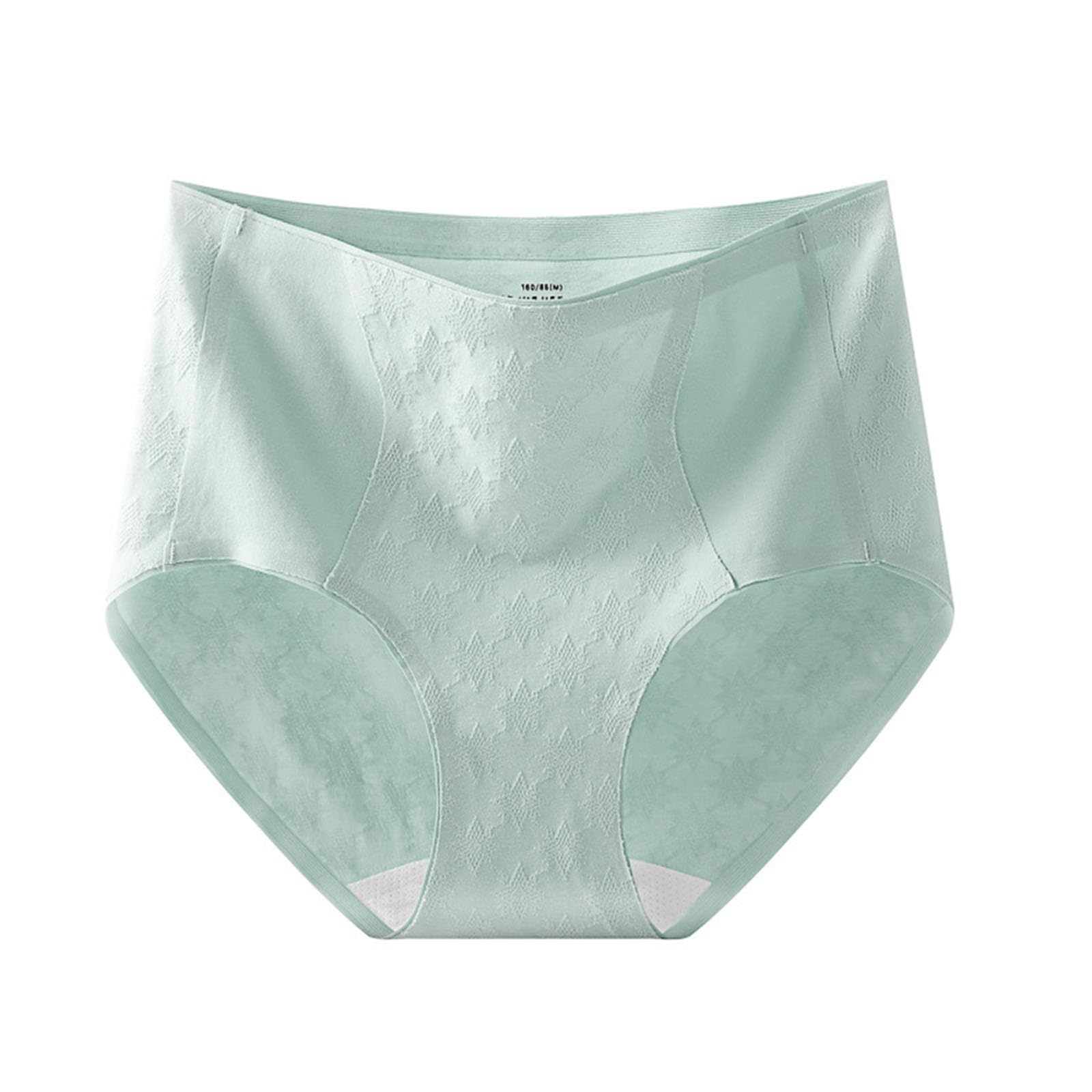 Cotton Underwear for Women High Waist Jacquard Soft Seamless Panties Full Coverage Breathable Seamless Briefs