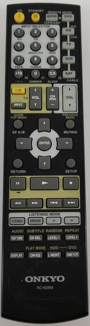 Onkyo RC-608M Remote Control