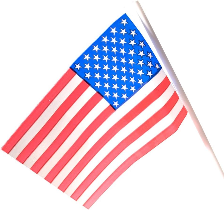 U.S. Toy 4" x 6" Plastic American Flag