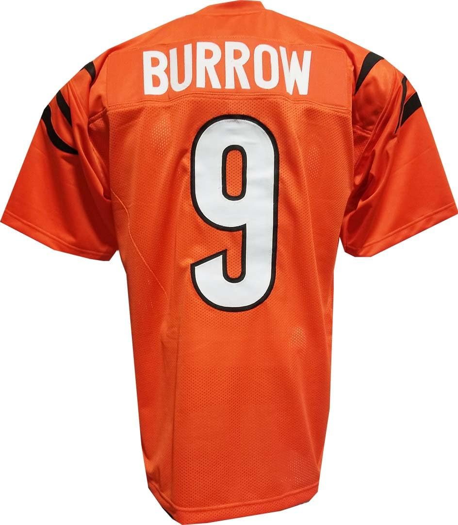 Custom Stitched Joe Burrow Youth Orange Jersey Size Youth X-Large