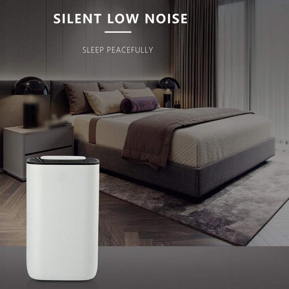 Deumidificatore intelligente per stanze piccole, 5-20 m², silenzioso, con spegnimento automatico, per camera da letto, bagno, Regno Unito (standard USA)