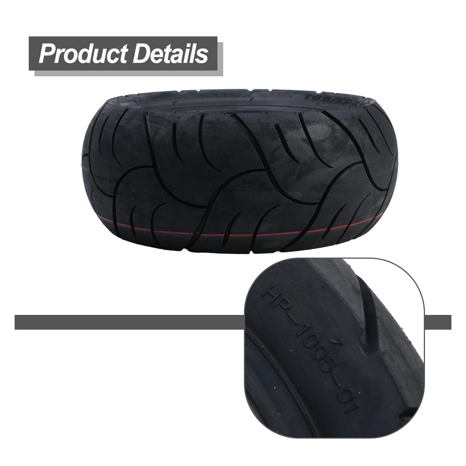 Générique Pneu Trottinette 8.5 Pouce Un Pneu sans Chambre à air fiable et Pratique de 11 Pouces Assure Le Confort du Scooter électrique