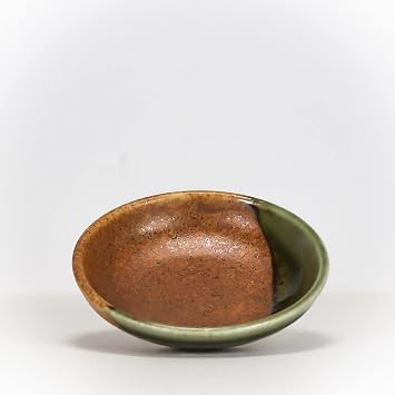 Sushi Sushi Shigaraki Oribe Brown Side Plate 100x25mm Japanese Made
