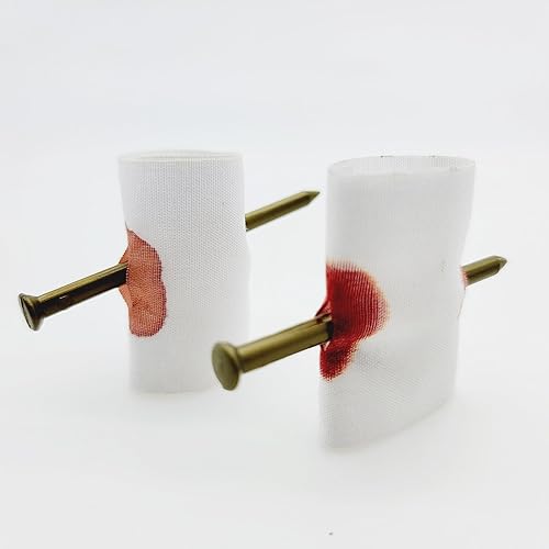 Miniatura 3 de Clavo de sangre artificial a través del dedo, accesorios de trucos de magia, dedo falso de broma de Halloween, trucos horribles para