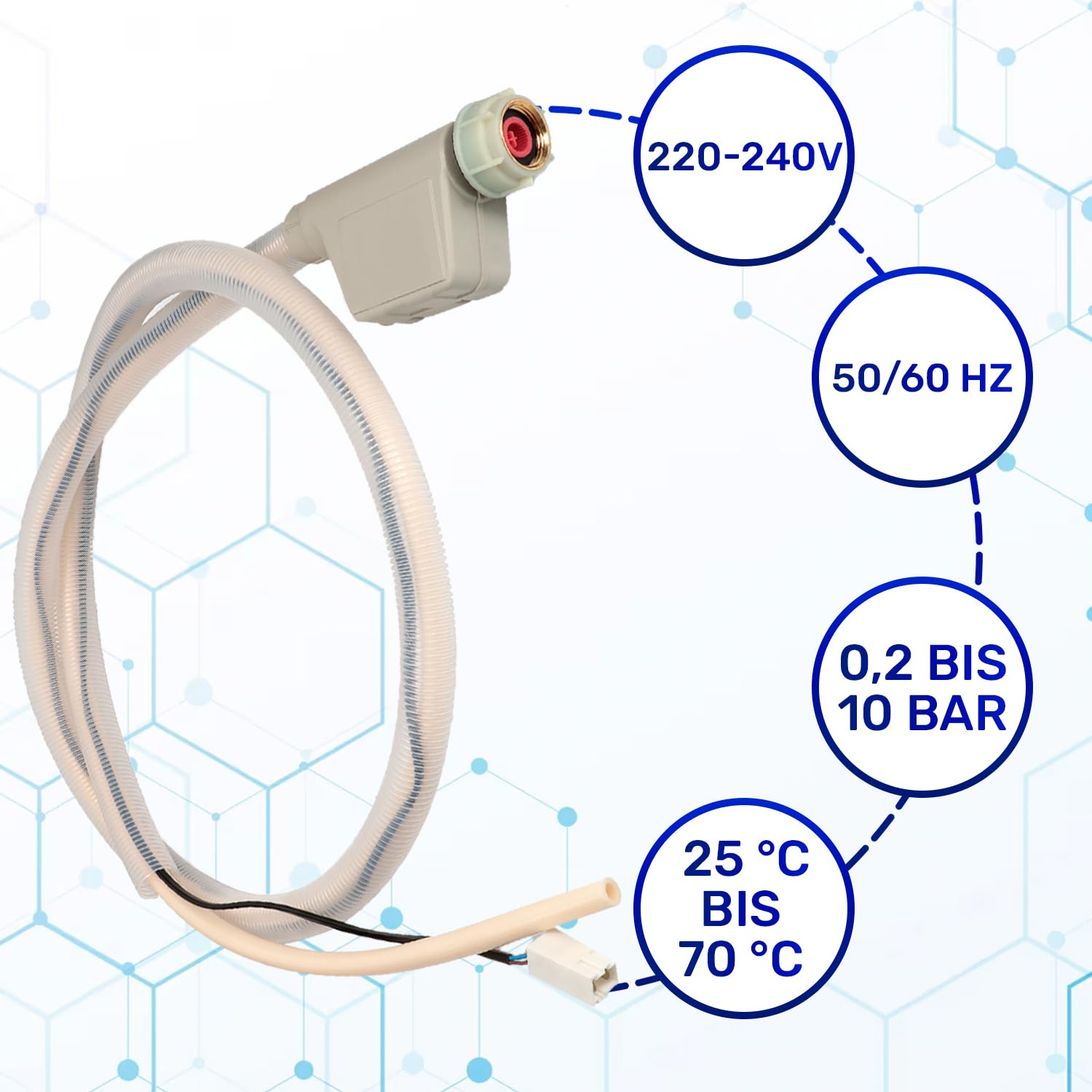 Aquastop Schlauch Spülmaschine 1,7m Typ 902 00299756 für Bosch für Balay