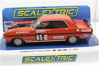 Scalextric Ford XY Falcon Bathurst 500 1971 1:32 Slot Race Car C3928, Red & Black