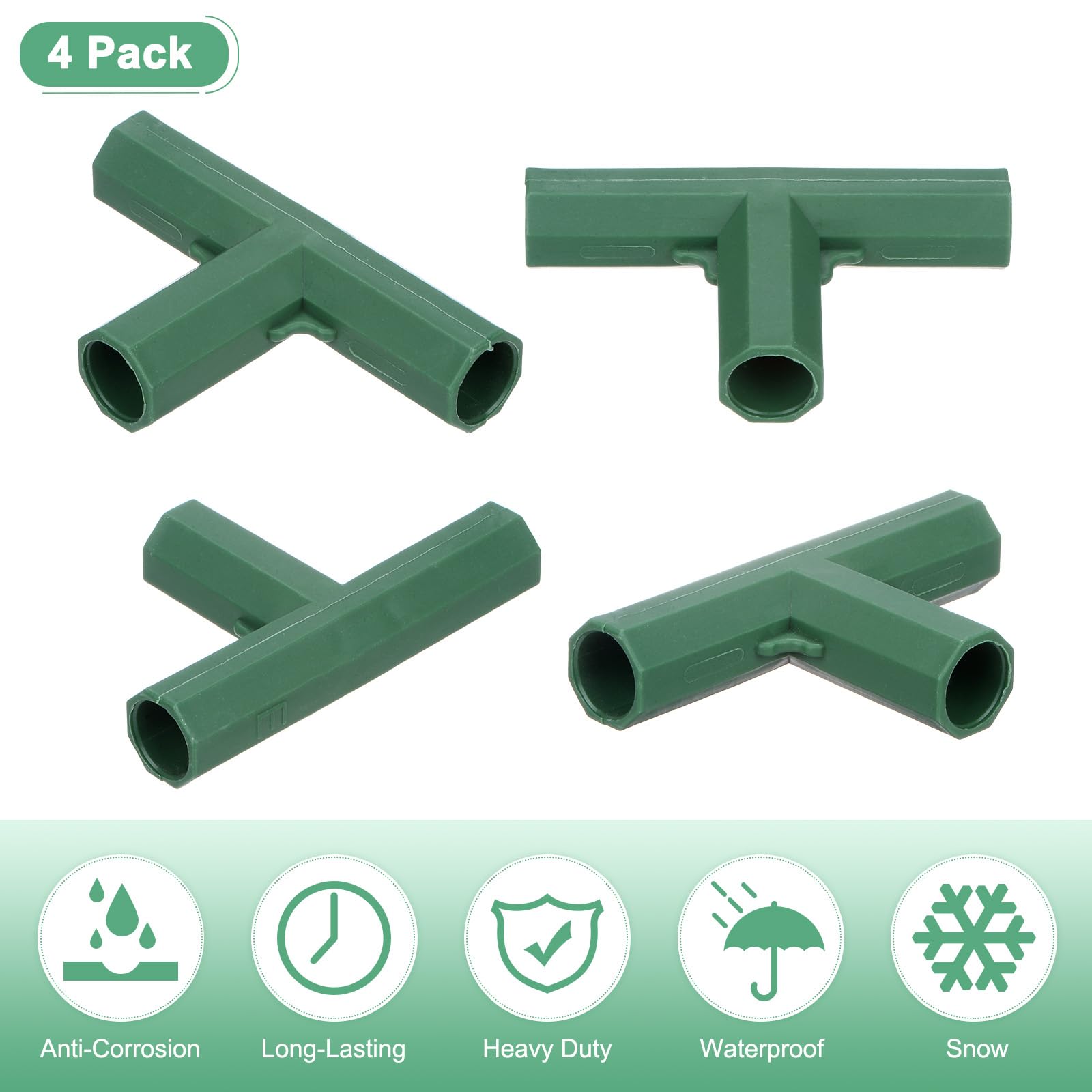 M METERXITY 12 Pcs 16mm Greenhouse Frame Building Connectors - Image 2
