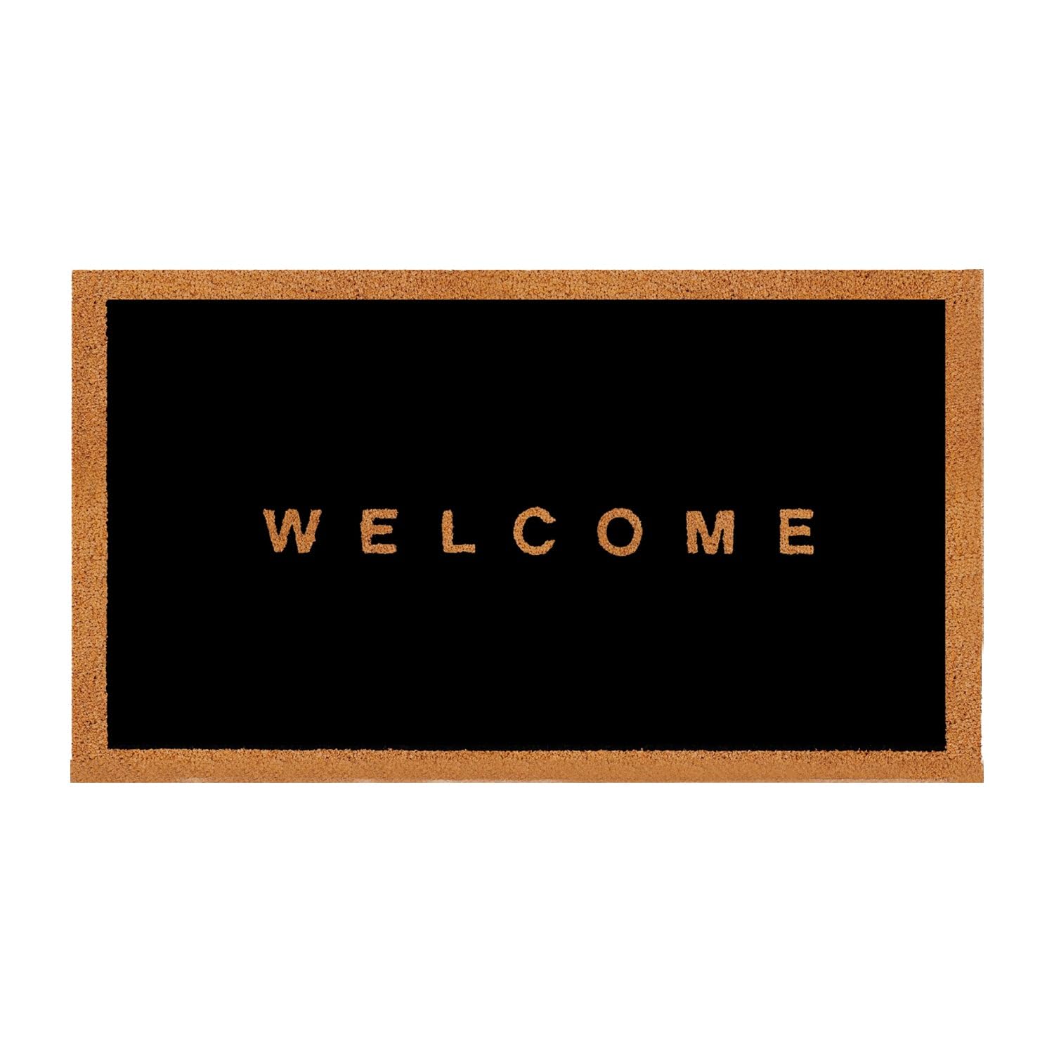 THEODORE MAGNUS Natural Coir Doormat with Non-Slip Backing - 17 x 30 - Outdoor/Indoor - Welcome Mats - Welcome Canvas - COIR-1730-15-222