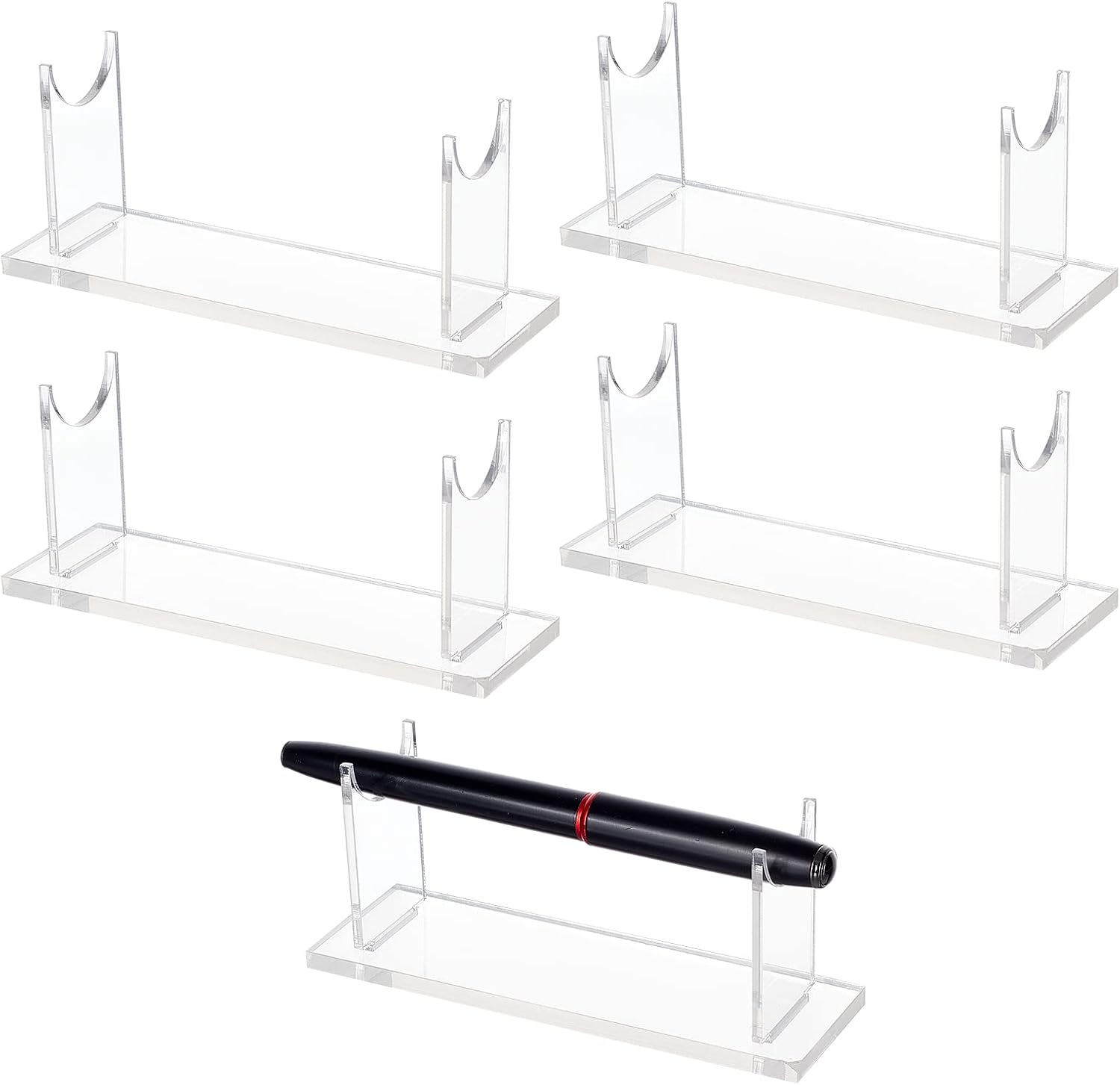 NBEADS 5 Sets Acrylic Pen Display Stand, White Makeup Brush