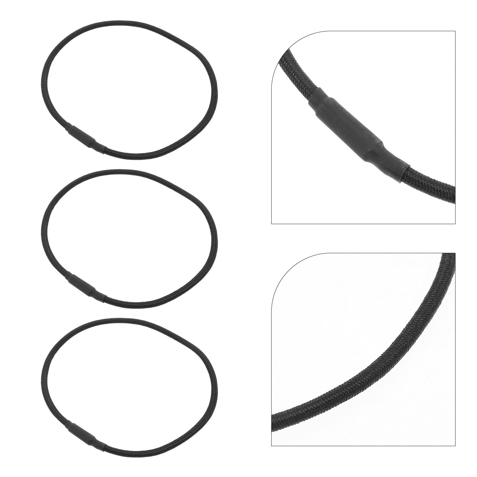 Didiseaon 10 Pièces Corde D'amortisseur à Microphone Corde Élastique Support De Micro Pour Pied Porte-micro Pour Entretien à Cadre Antichoc Support De Microphone Caoutchouc Noir