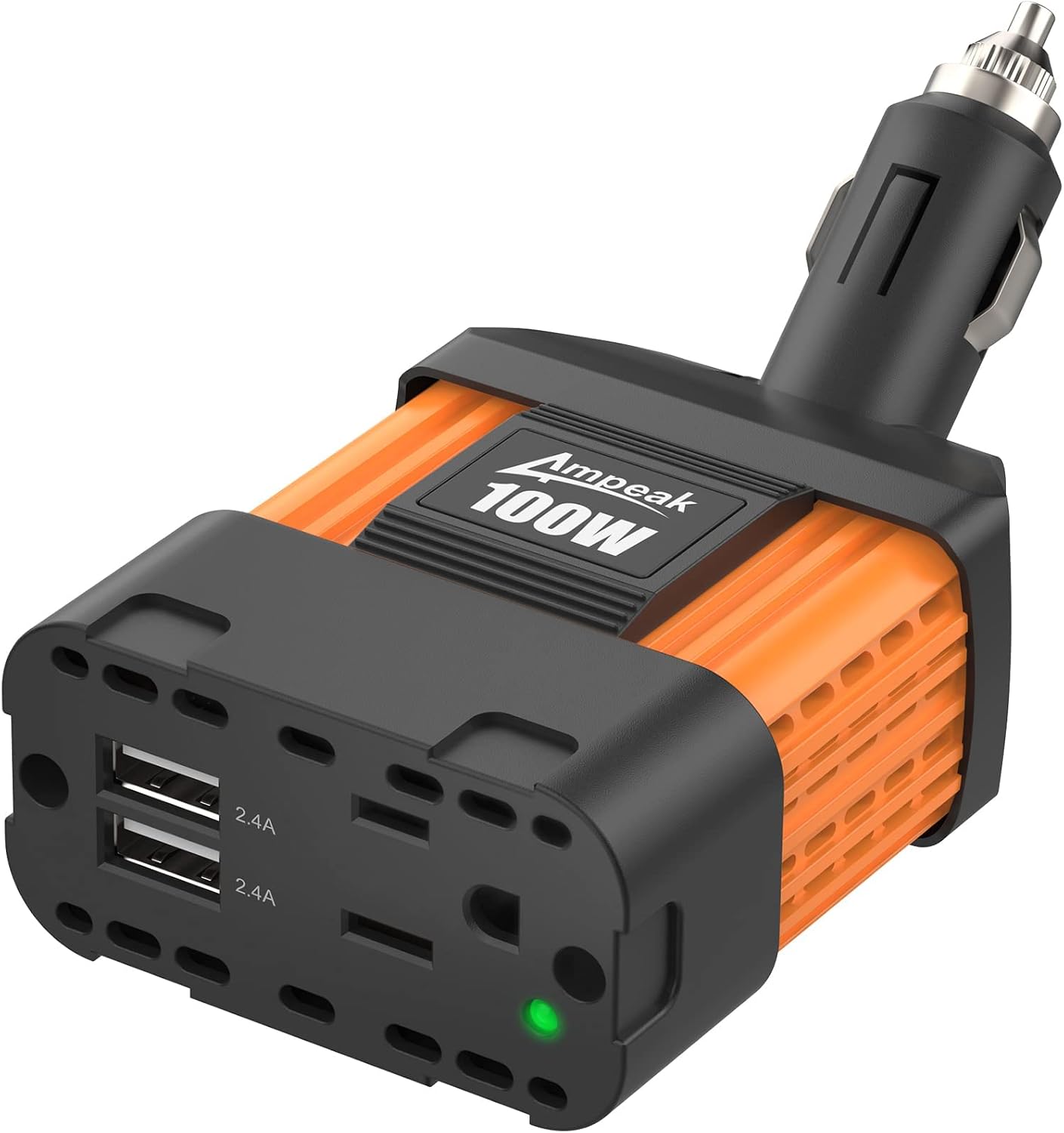 Ampeak 100W Car Power Inverter – 12V DC to 110V AC Converter