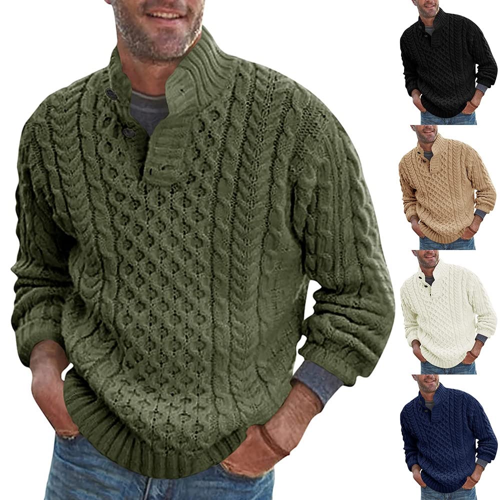 Amazon.com: BIANGOD.US.STORE Men's Fall/Winter Solid Button
