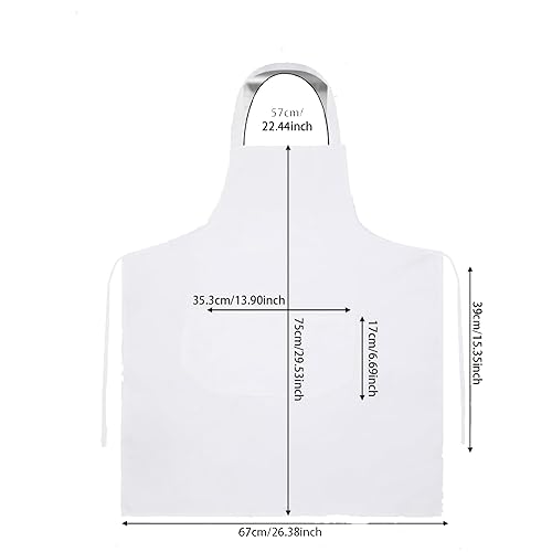 Miniatura 9 de Waterproof Server Apron - Customize Your Personalized Black Apron - Ideal for Servers (White)