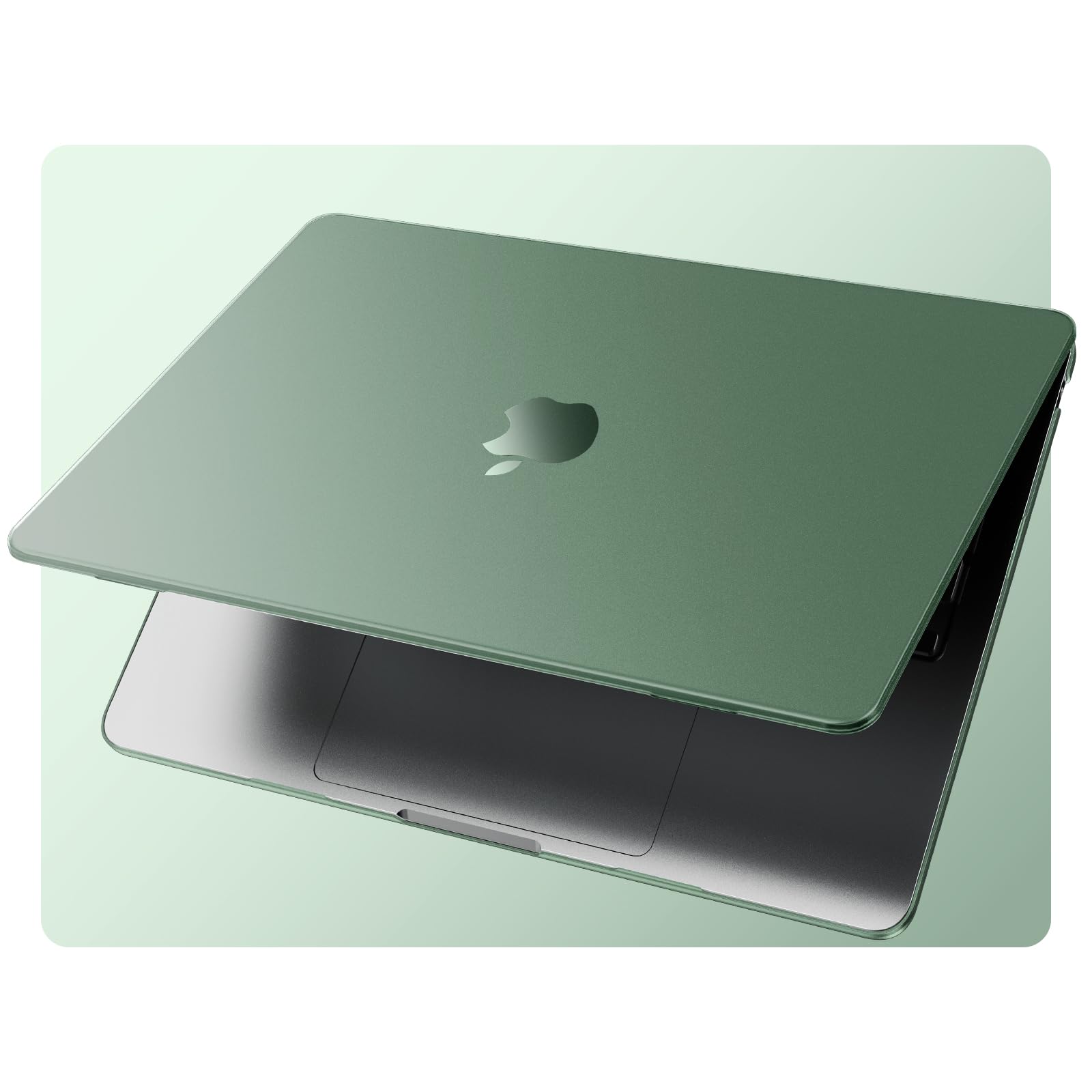 EooCoo Compatible with MacBook Air 13 inch Case M4 A3240 2025 M3 A3113 M2 A2681 2024-2022, [Ultra Thin Armor] [Fits Seamlessly] [Anti-Fingerprint] Air 13.6 Protective Hard Shell, Midnight Green