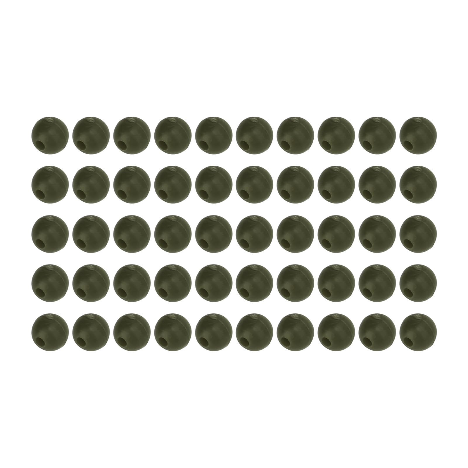 Cuentas de Pesca, Cuentas de Hilo de Pescar, Cuentas de Pesca de Agua Salada, Diámetro de 6 Mm, 50 Piezas, Aparejo de Pesca de Carpa Suave para Pesca Nocturna y Pesca en Aguas