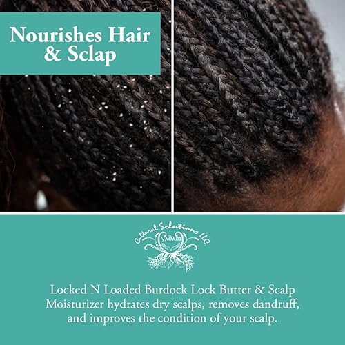 Miniatura 3 de Yadain Locked N Loaded Burdock Lock Butter & Scalp Moisturizer - Hidratante para tratamiento capilar para control del encrespamiento, dejando el