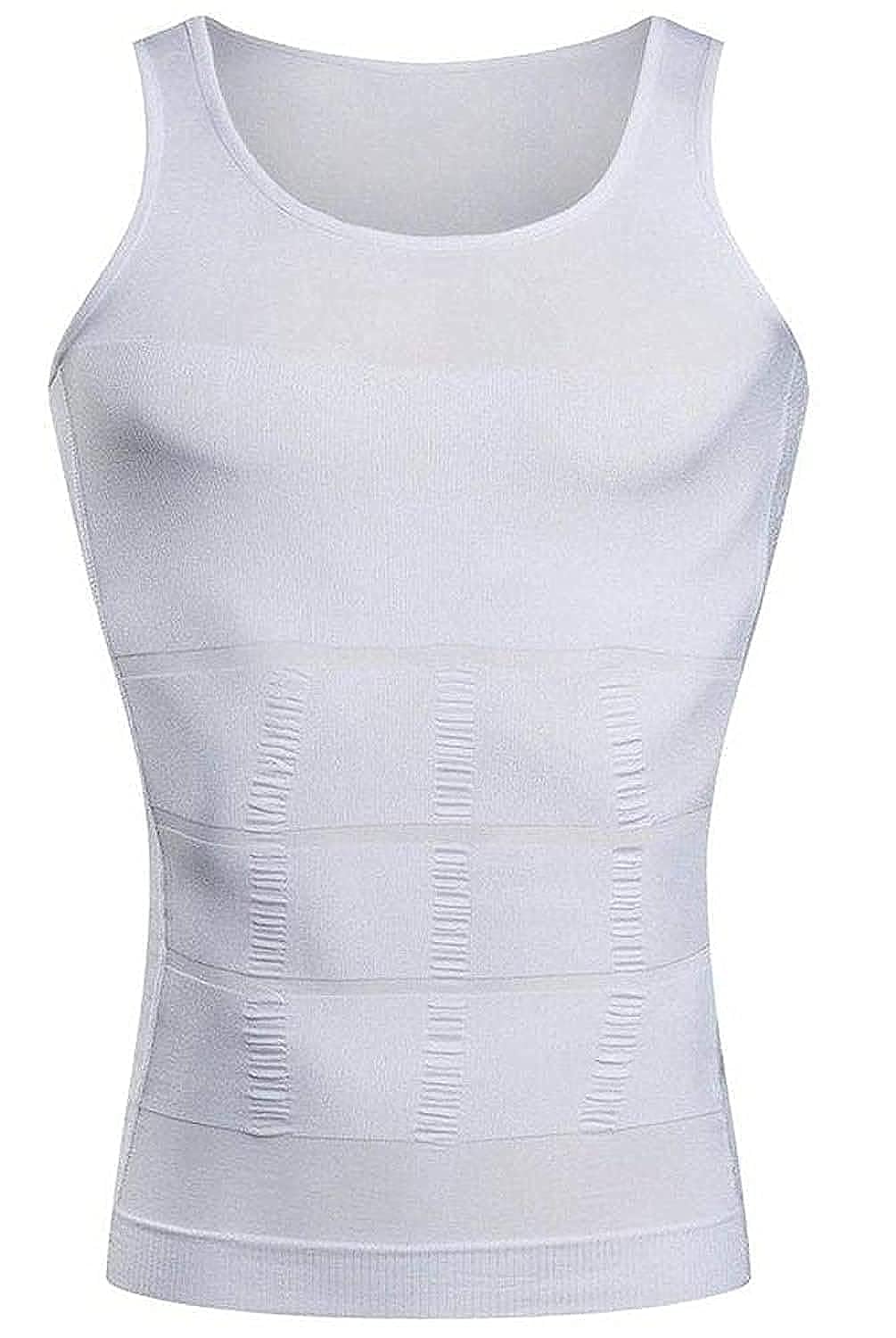 Coolbaby Men Waist Trainer Vest Slimming Body Shaper Compression Shirt Gym Clothes Corset