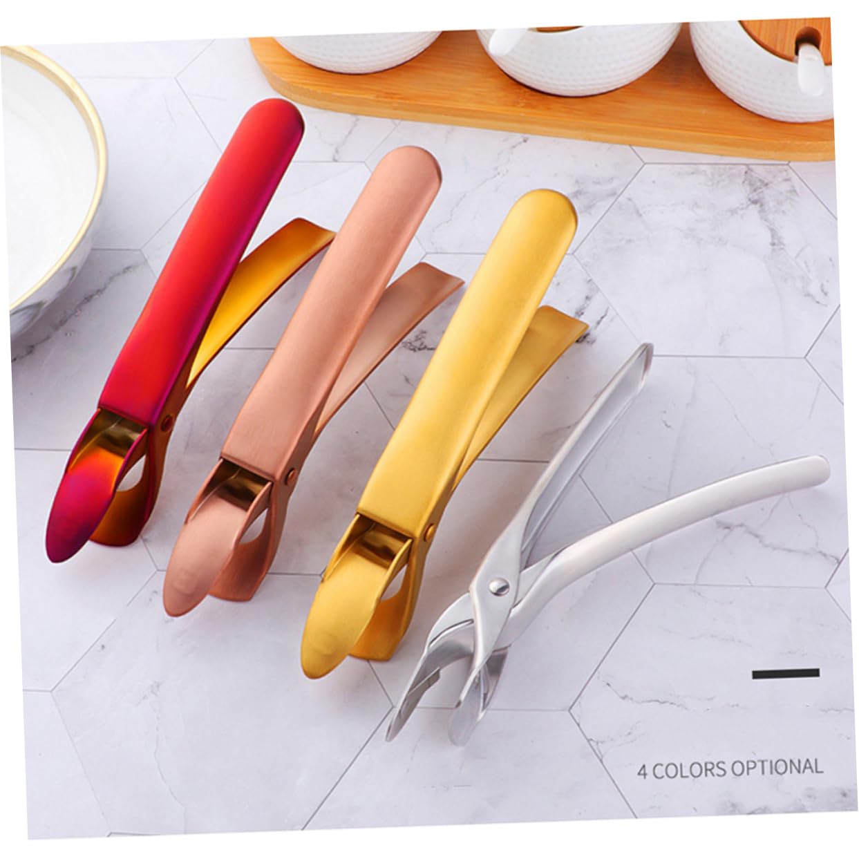 ABOOFAN 3 Pièces Pince de cuisine en acier inoxydable pinces à plats chauds clips anti-pince à chaud pince à bol avec ressort de sécurité pince à plat à thermique Anti-brûlure